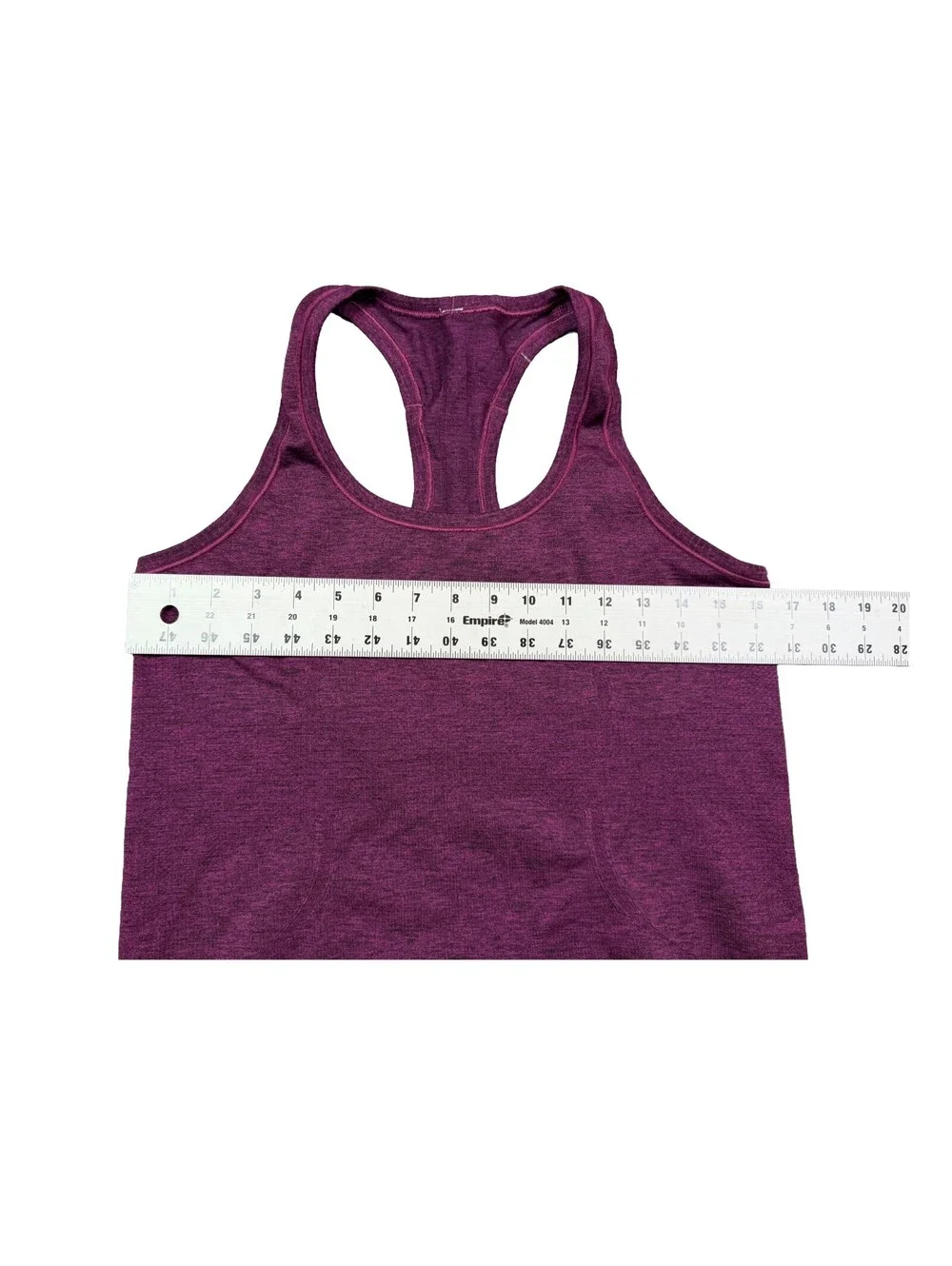 Lululemon Swiftly Tech Racerback Tank Size 10 Black Chilled Grape Purple Run